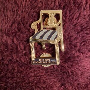 Thomasville NC Enamel Chair Anniversary Pin